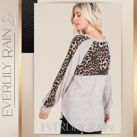 LAST ONE! Brushed Soft Leopard Print Top - Picture 10 of 14